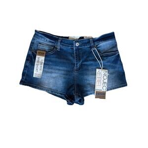 Project Rebel Women's Size 9 Denim Shorts Size Denim Obsessed Low Rise Mini NEW